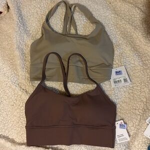 Lululemon *BUNDLE* Sports bras: Flow Y in Brown and Energy Longline in Oak